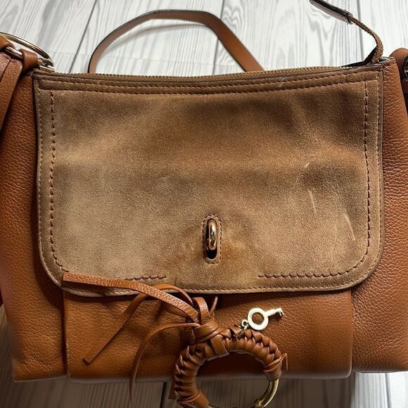 See by Chloe Joan Leather Shoulder Bag Caramello - Picture 8 of 16
